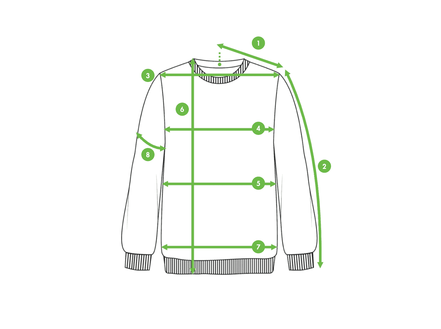 How To Measure A Sweatshirt? - kiwisizing.com